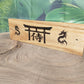 Walker Wood Gifts Novelties Beautiful Oak Dragon Pyrography Burned Samurai Bushido Code of Honor Decor Gift