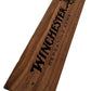 Walker Wood Gifts Novelties Rustic Walnut Winchester Gun Plaque, Laser Burned, Ranch Cowboy Decor Gift