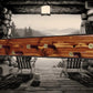 Walker Wood Gifts Red Cedar Coat Hat Rack with Gunshot Shell Hooks – Rustic Wall Decor
