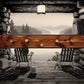 Walker Wood Gifts Red Cedar Coat Hat Rack with Gunshot Shell Hooks – Rustic Wall Decor