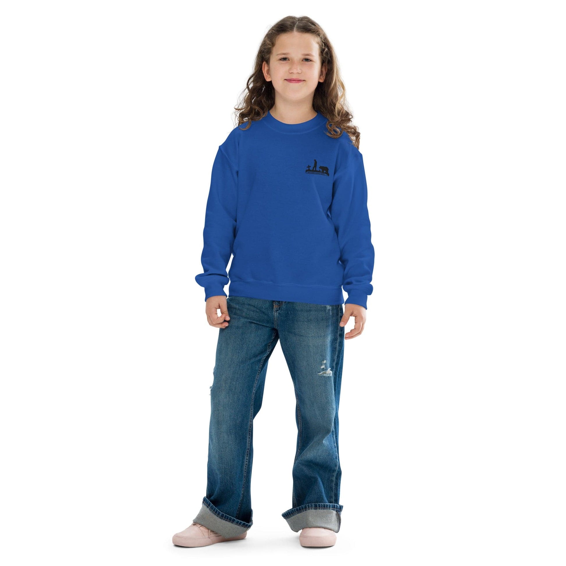 Walker Wood Gifts Royal / XS Youth crewneck sweatshirt