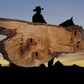 Walker Wood Gifts Rustic 2 Place Lever Action Wall Display Beautiful Live Edge Cherry Perfect Collector's Gift!