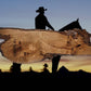 Walker Wood Gifts Rustic 2 Place Lever Action Wall Display Beautiful Live Edge Cherry Perfect Collector's Gift!
