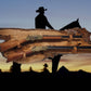 Walker Wood Gifts Rustic 2 Place Lever Action Wall Display Beautiful Live Edge Cherry Perfect Collector's Gift!