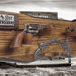 Walker Wood Gifts Rustic Faux Live Edge Double Colt PeaceMaker Pistol Wall Display Key Colt Gift