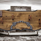 Walker Wood Gifts Rustic Faux Live Edge Double Colt PeaceMaker Pistol Wall Display Key Colt Gift