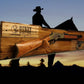 Walker Wood Gifts Rustic Henry Lever Action Carbine Rifle Display Faux Live Edge Knotty Pine Pistol Keychain Ranch Country Home Cabin Décor Collector Gift