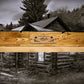 Walker Wood Gifts rustic quilt rack Rustic Cabin Oak Wall-Mounted Quilt Rack: "No Place Like Home" The Ideal Farmhouse Home Decor Gift