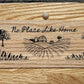 Walker Wood Gifts rustic quilt rack Rustic Cabin Oak Wall-Mounted Quilt Rack: "No Place Like Home" The Ideal Farmhouse Home Decor Gift