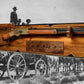 Walker Wood Gifts Rustic Winchester Lever Action Carbine Rifle Display Faux Live Edge Ranch Country Home Cabin Décor Collector Gift
