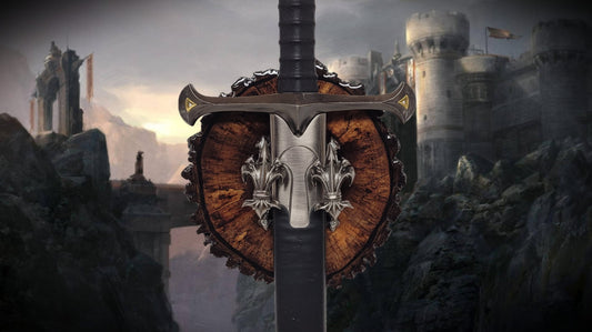 Walker Wood Gifts sword display Rustic Live Edge Black Walnut Cookie Sword Wall Display Wonderful Collector Gift