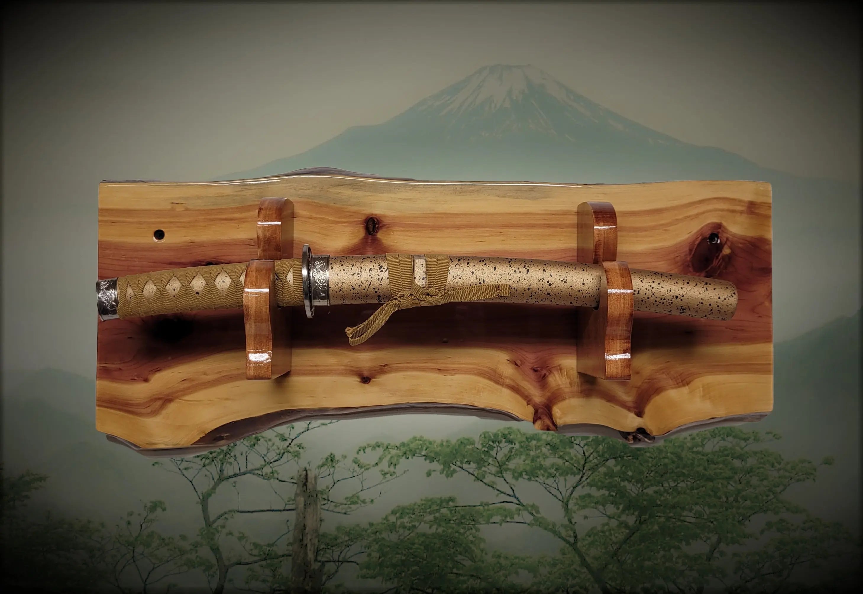 Rustic Sword Wall Display - Perfect for Collectors
