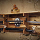 Walker Wood Gifts sword display Traditional 2-Tier Acacia Katana Wall Display Shelf with Yin Yang & White Dragons