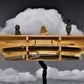 Walker Wood Gifts sword display Traditional 2 Tier Sword Rack/Shelf Display Beautiful Bushido Code Samurai Katana Great Collectors Gift