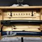 Walker Wood Gifts sword display Traditional 2 Tier Sword Rack/Shelf Display Beautiful Bushido Code Samurai Katana Great Collectors Gift