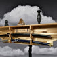 Walker Wood Gifts sword display Traditional 2 Tier Sword Rack/Shelf Display Beautiful Bushido Code Samurai Katana Great Collectors Gift