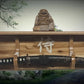 Walker Wood Gifts sword display Traditional Cabin Acacia Wall Shelf Samurai Wakizashi or Tanto Display Dojo Collectors Gift