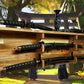 Walker Wood Gifts sword display TRADITIONAL KATANA BUSHIDO Acacia Wall Display Samurai Code with Deep Shelf Dojo Collectors Gift