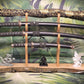 Walker Wood Gifts sword stands 4-Tier Samurai Sword Stand | Handcrafted Live Edge Professional Maple & Brazilian Cherry Display