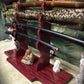 Walker Wood Gifts sword stands Beautiful 5 Tier Purple Heart Katana Wakizashi Sword Display Stand A Perfect Gift for Martial Arts Collectors Dojo Enthusiasts