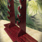 Walker Wood Gifts sword stands Beautiful 5 Tier Purple Heart Katana Wakizashi Sword Display Stand A Perfect Gift for Martial Arts Collectors Dojo Enthusiasts