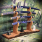 Walker Wood Gifts sword stands Handcrafted 4-Tier Samurai Sword Stand | Live Edge Maple & Brazilian Cherry