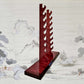 Walker Wood Gifts sword stands Large Professional 8-Tier Katana Sword Stand Quartersawn Purpleheart Collectors Gift