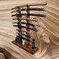 Walker Wood Gifts sword stands Large Professional 9-Tier Katana Sword Stand Exotic Rosewood Collectors Gift