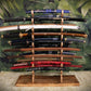 Walker Wood Gifts sword stands Live Edge 17 Tier Spalted Exotic Maple Katana Wakizashi Sword Stand Display Dojo Martial Arts Collectors Gift