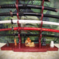 Walker Wood Gifts sword stands Professional 12 Tier Purple Heart Katana Wakizashi Sword Stand Display Dojo Martial Arts Collectors Gift