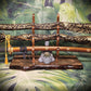 Rustic Live Edge 3 Tier Oak Zebra Wood Sword Display Stand Great Collectors Gift Walker Wood Gifts