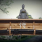 Walker Wood Gifts Traditional Cabin Acacia Wall Shelf Display Samurai Wakizashi or Tanto Dojo Collectors Gift