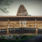 Walker Wood Gifts Traditional Cabin Acacia Wall Shelf Display Samurai Wakizashi or Tanto Dojo Collectors Gift