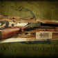 Walker Wood Gifts Traditional Don't Tread On Me Lever Action Henry Rifle Display Cabin Acacia Gun Rack Cabin Décor Collectors Gift