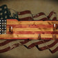 Walker Wood Gifts Vintage Rustic 48 Star Flag M1 Garand Rifle and Bayonet Wall Display Patriot Soldier American Decor Collectors Gift