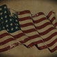Walker Wood Gifts Vintage Rustic 48 Star Flag M1 Garand Rifle and Bayonet Wall Display Patriot Soldier American Decor Collectors Gift