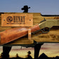 walkerwoodgifts Copy of Rustic Knotty Pine Lever Action Henry Faux Live Edge Display with Knife Holder Cabin Décor Collectors Gift