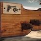 walkerwoodgifts Gun Display Rustic Knotty Pine 1911 Government Colt 45 Pistol Wall Mount Display Collectors Gift