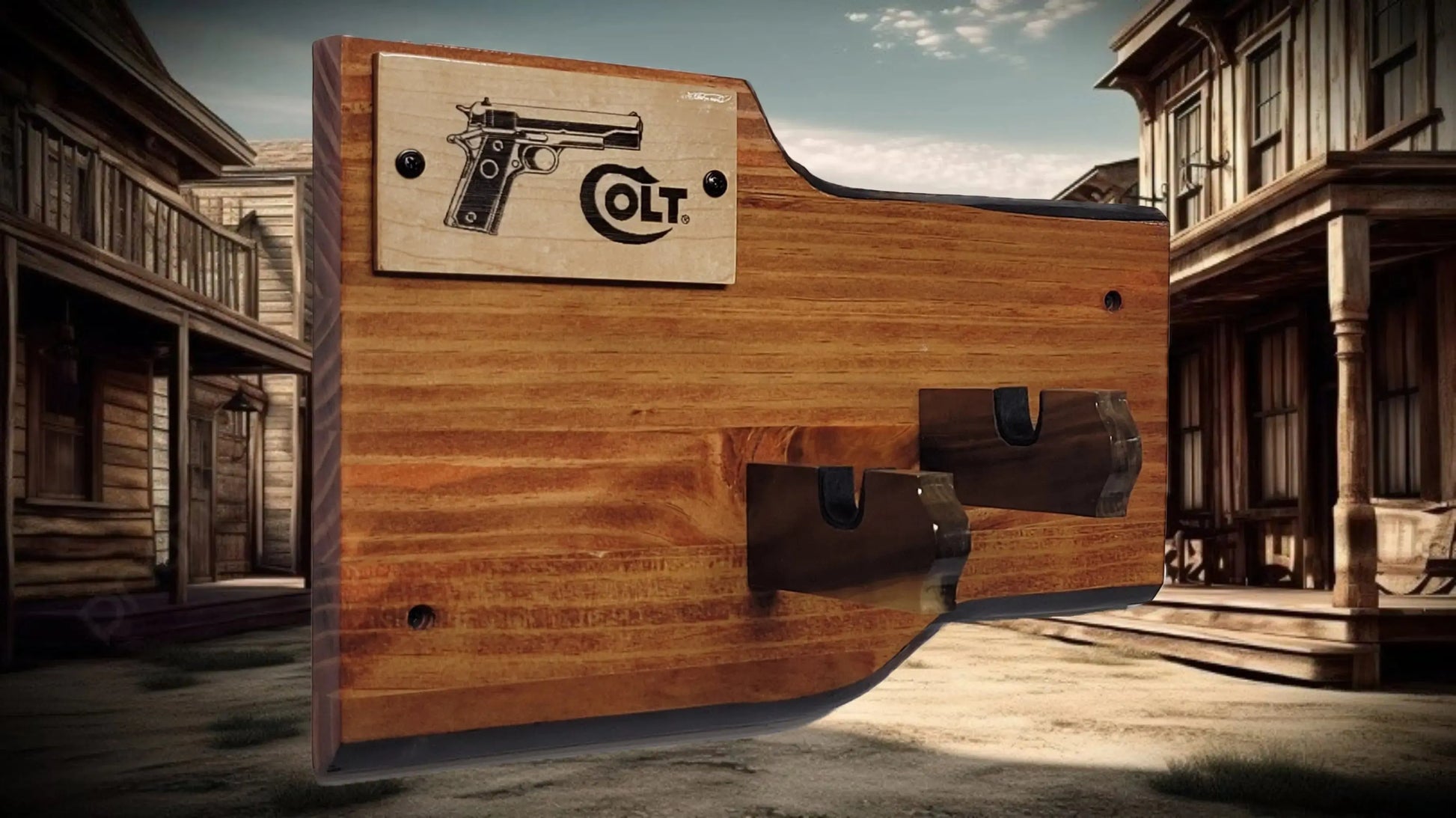 walkerwoodgifts Gun Display Rustic Knotty Pine 1911 Government Colt 45 Pistol Wall Mount Display Collectors Gift