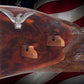 walkerwoodgifts Gun Display Rustic Live Edge Maple Padauk Colt PeaceMaker Pistol Eagle Wall Display Collectors Gift