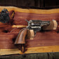 walkerwoodgifts Gun Display Rustic Live Edge Red Cedar Colt PeaceMaker Pistol Marshal Badge Wall Display Gift
