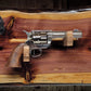 walkerwoodgifts Gun Display Rustic Live Edge Red Cedar Colt PeaceMaker Pistol Marshal Badge Wall Display Gift