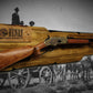 walkerwoodgifts gun rack Rustic Gun Rack Display For Henry Lever Action Rifle Imitation Live Edge Cabin Décor Collectors Gift