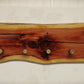 walkerwoodgifts Hat & Coat Rack Live Edge Knotty Red Cedar Hat Coat Rack Black Shotgun Shell Pegs Special Request