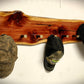 walkerwoodgifts Hat & Coat Rack Live Edge Knotty Red Cedar Hat Coat Rack Black Shotgun Shell Pegs Special Request