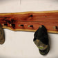 walkerwoodgifts Hat & Coat Rack Live Edge Knotty Red Cedar Hat Coat Rack Black Shotgun Shell Pegs Special Request