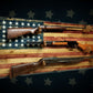 walkerwoodgifts Home & Garden 3 Place Handcrafted Rustic 48 Star Flag Gun Rack Knotty Pine (Copy)