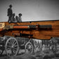 walkerwoodgifts Rustic Knotty Pine Henry Gun Rack Display For Lever Action Rifle Faux Live Edge Bullet Hangers Cabin Décor Collectors Gift