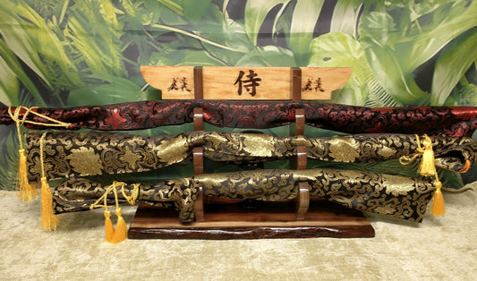 walkerwoodgifts sword display 3 Tier Rustic Live Edge Black Walnut Japanese Samurai Sword Display Stand Collectors Gift