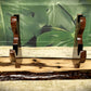 walkerwoodgifts sword display Beautiful Rustic Live Edge Walnut Katana Sword Display Stand Samurai Collectors Gift